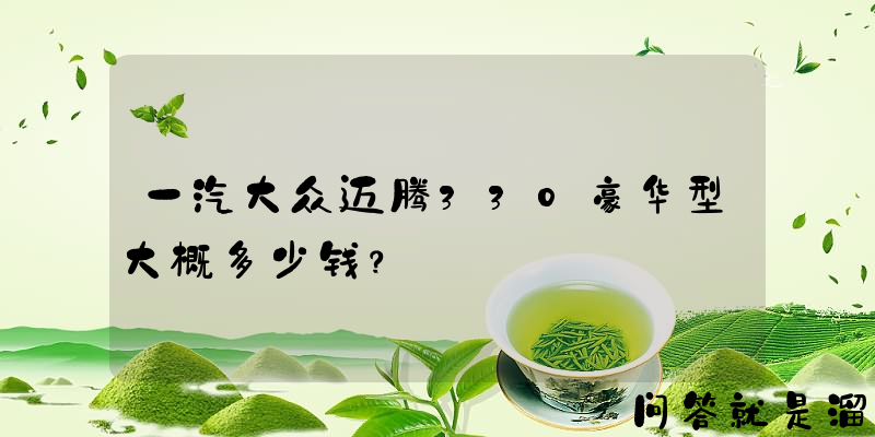 一汽大众迈腾330豪华型大概多少钱？