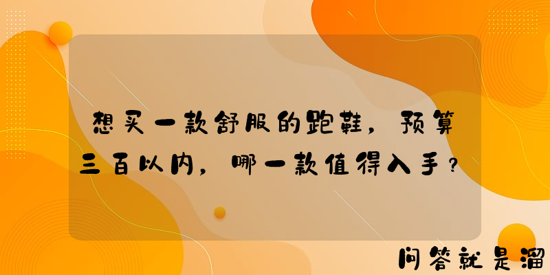 想买一款舒服的跑鞋，预算三百以内，哪一款值得入手？