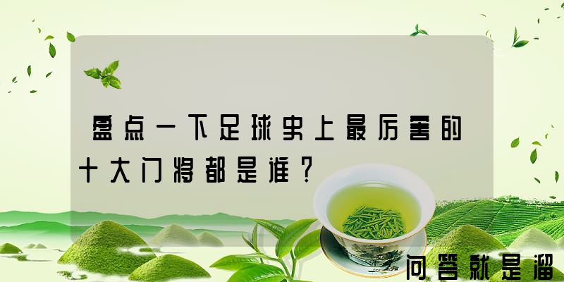 盘点一下足球史上最厉害的十大门将都是谁？